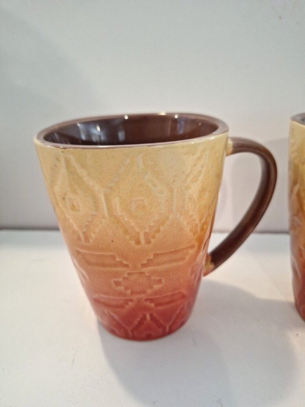 Fall Ombre Mug Red Yellow Brown Orange Better Homes Gardens Lot Autumn Southwest - Picture 12 of 14